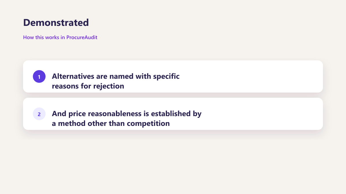 ProcureAudit Demonstrated